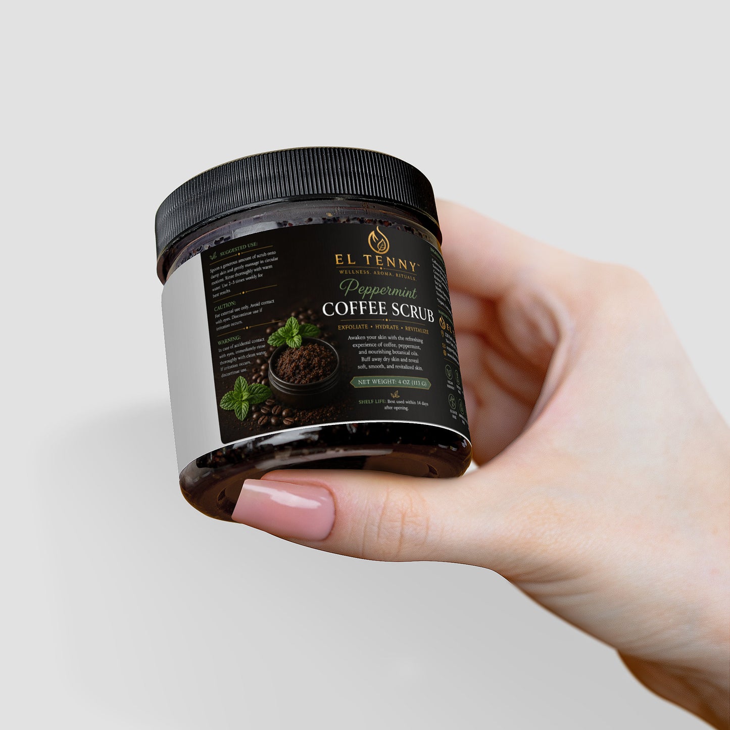 El Tenny™ Peppermint Coffee Scrub