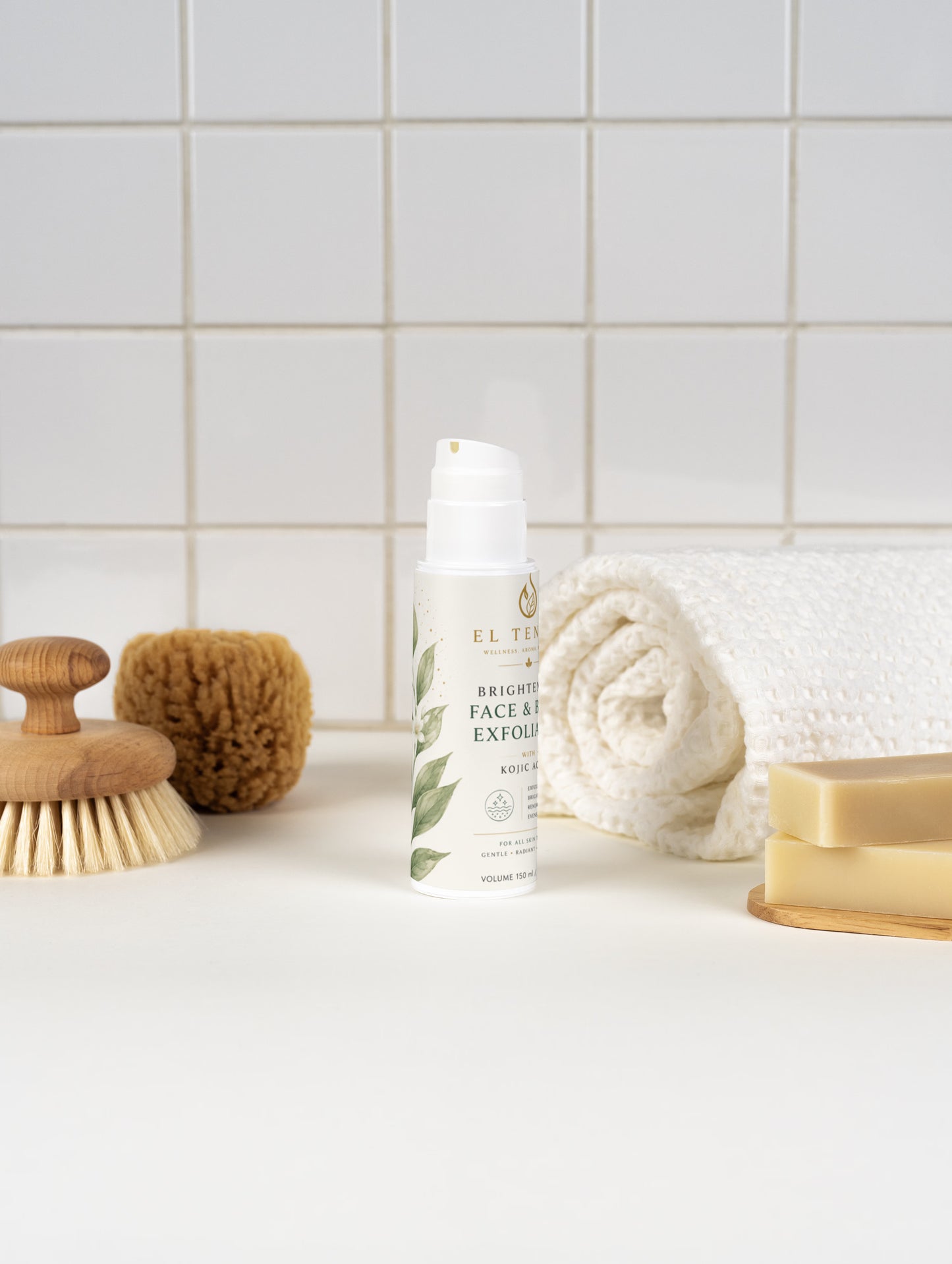 Brightening Face & Body Exfoliator with Kojic Acid