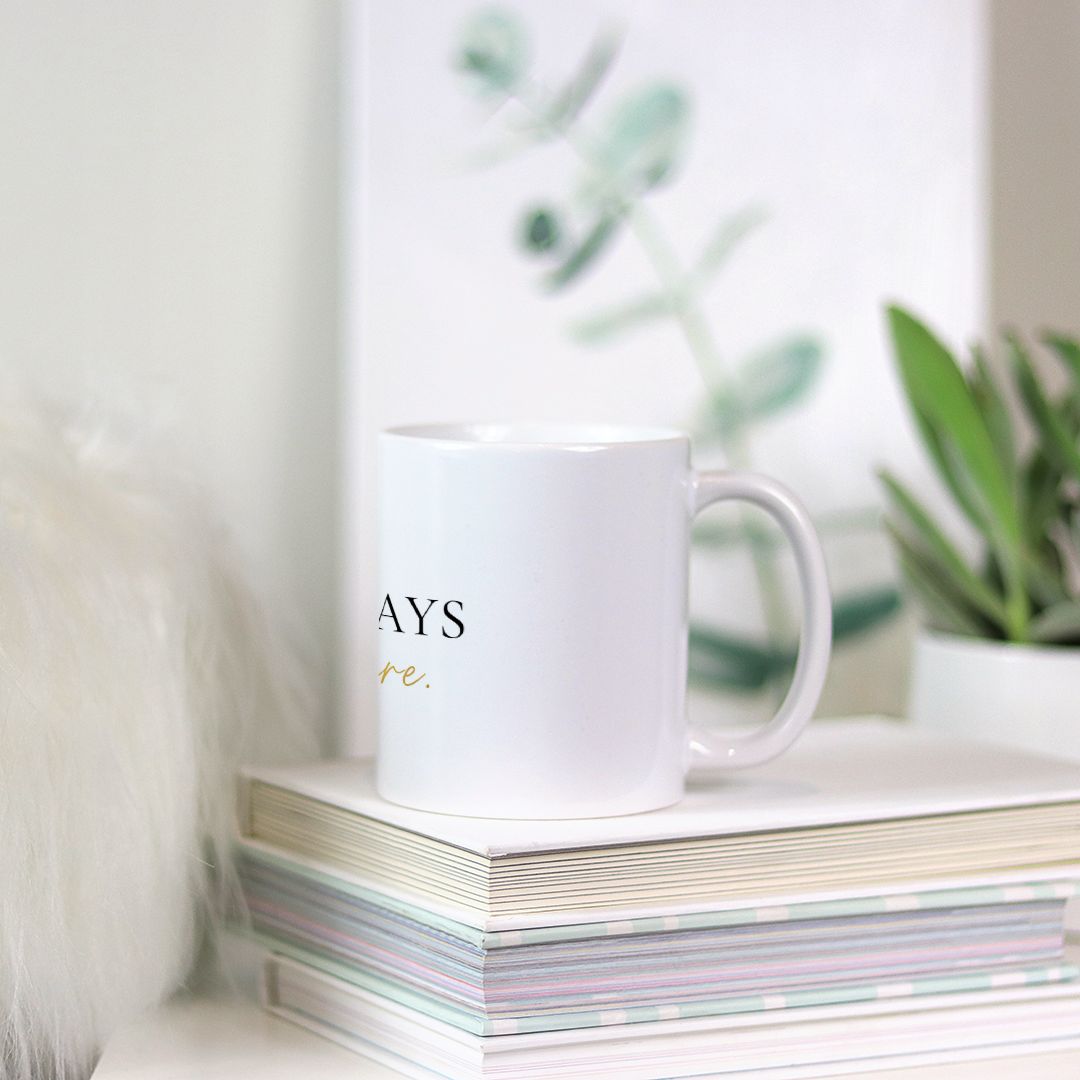 Good Days Start Here.® White Ritual Mug