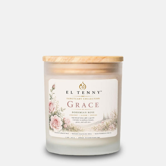El Tenny™ Sanctuary Collection – Grace™ Bohemian Rose Candle