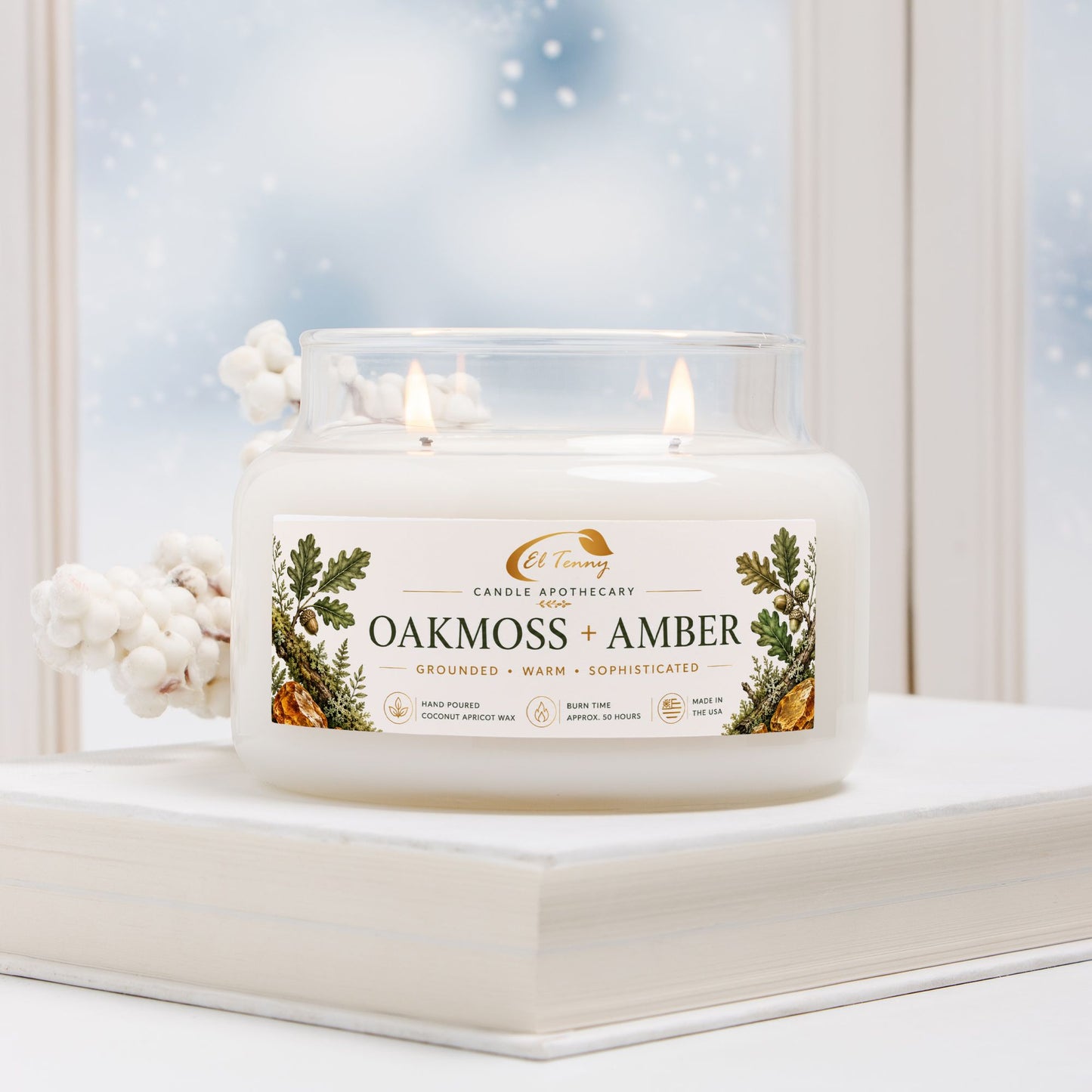 El Tenny™ Oakmoss + Amber Apothecary Candle