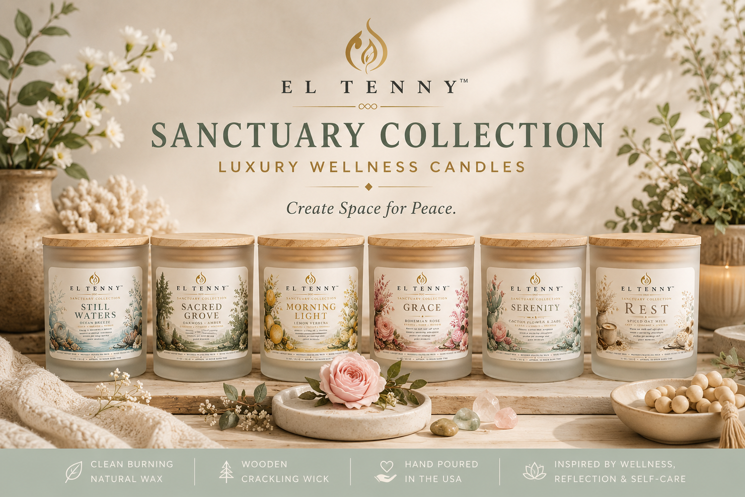 Sanctuary Collection | Luxury Wellness Candles