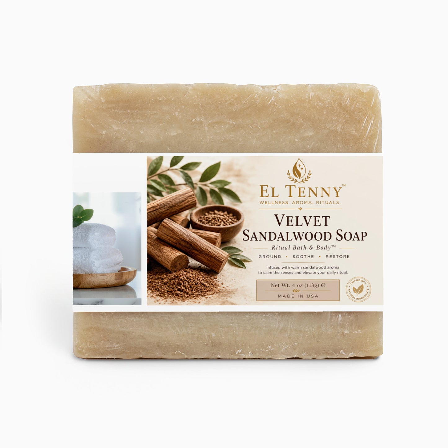 Velvet Sandalwood Soap | Ritual Bath & Body™ by El Tenny™