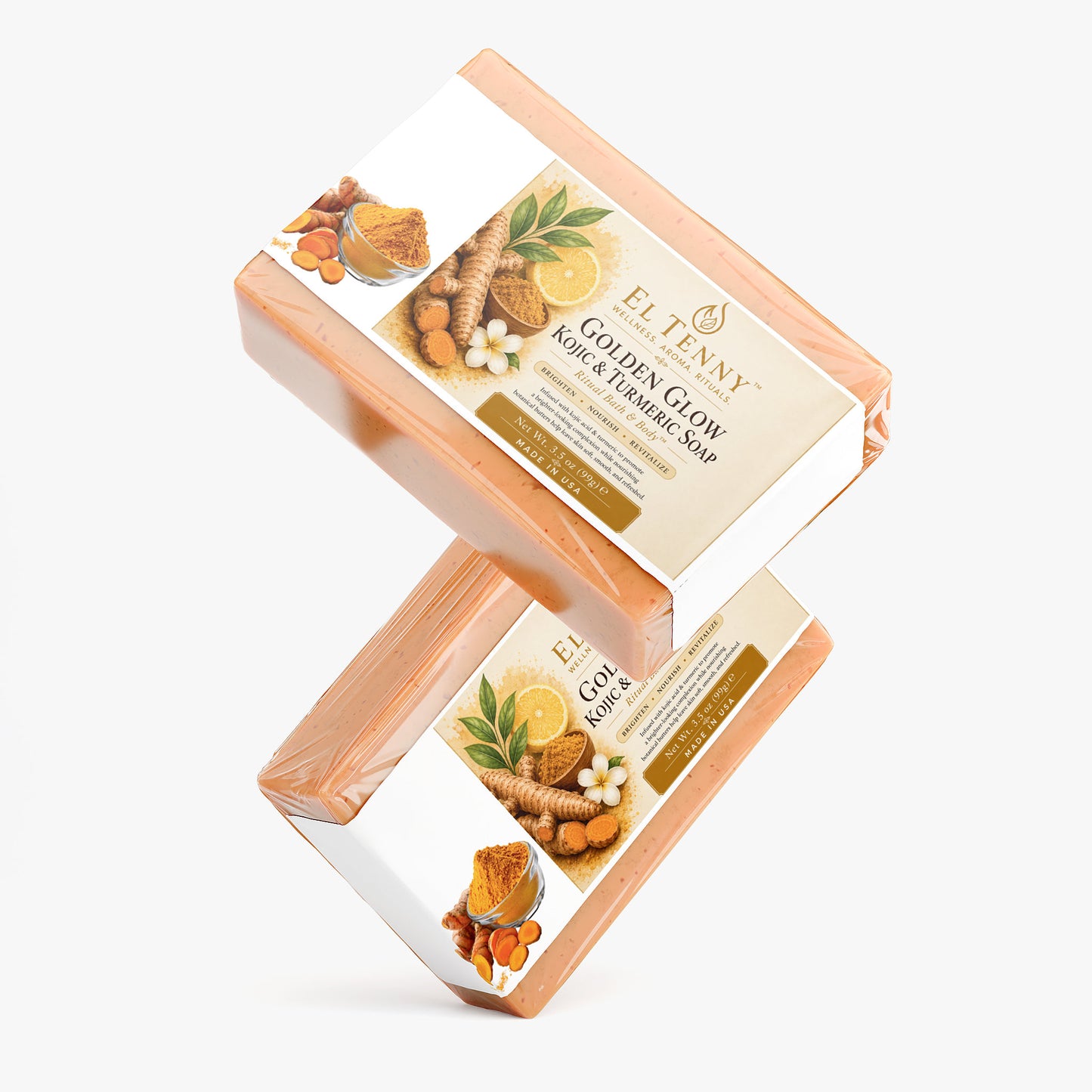 Golden Glow Kojic & Turmeric Soap | Ritual Bath & Body™ by El Tenny™