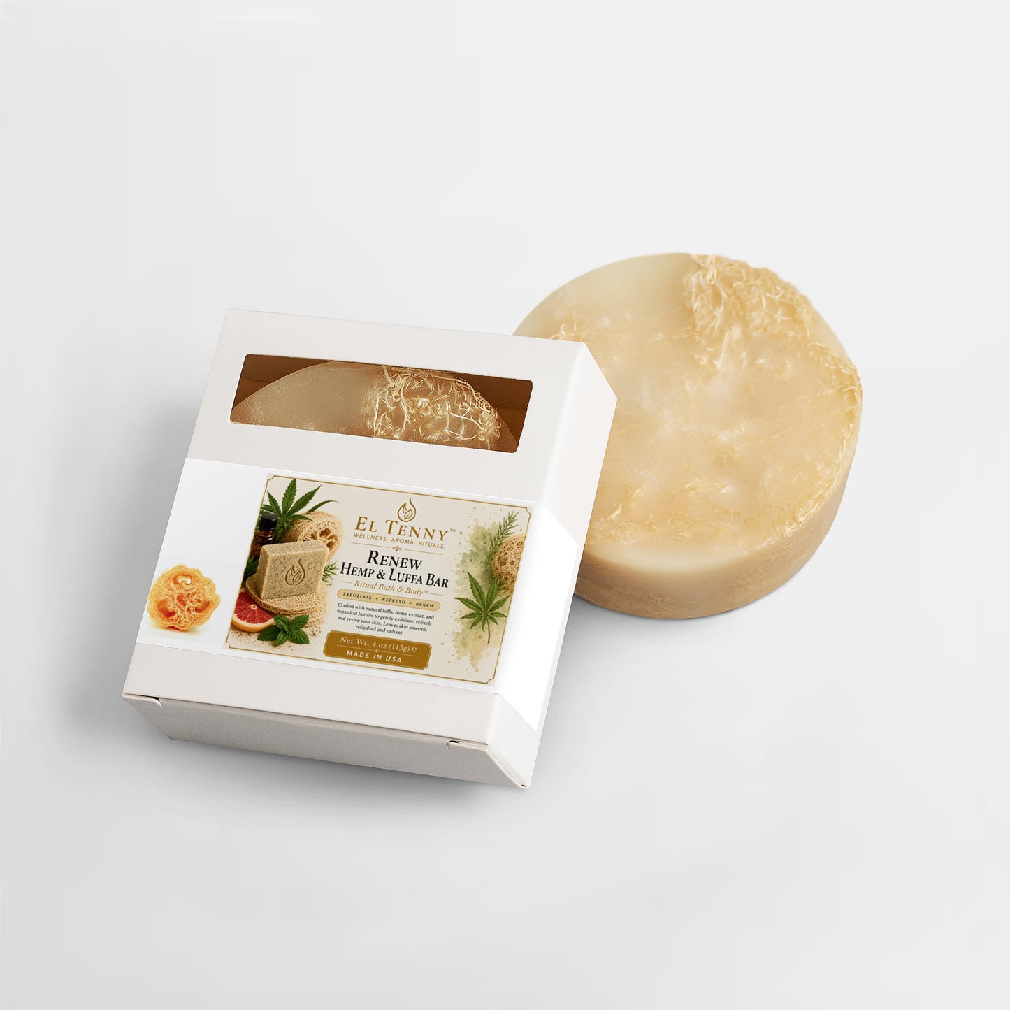 Renew Hemp & Luffa Bar | Ritual Bath & Body™ by El Tenny™