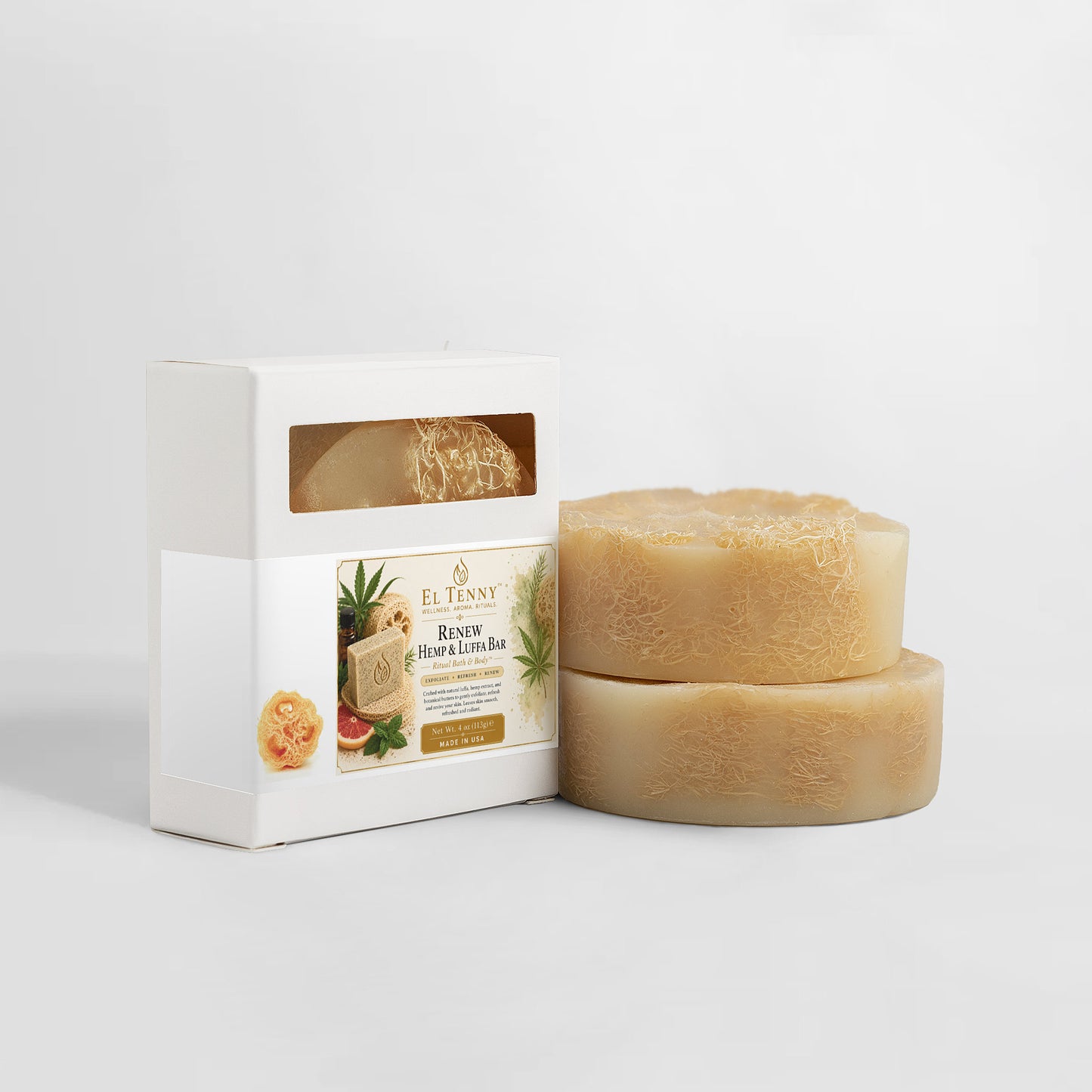 Renew Hemp & Luffa Bar | Ritual Bath & Body™ by El Tenny™