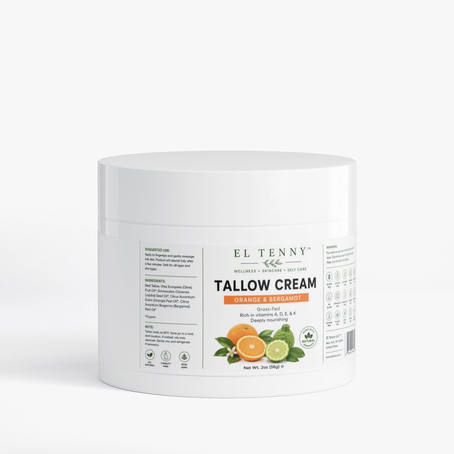 El Tenny™ Tallow Cream Orange & Bergamot