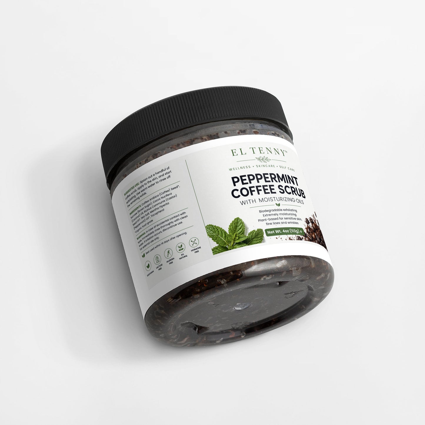 El Tenny™ Peppermint Coffee Scrub