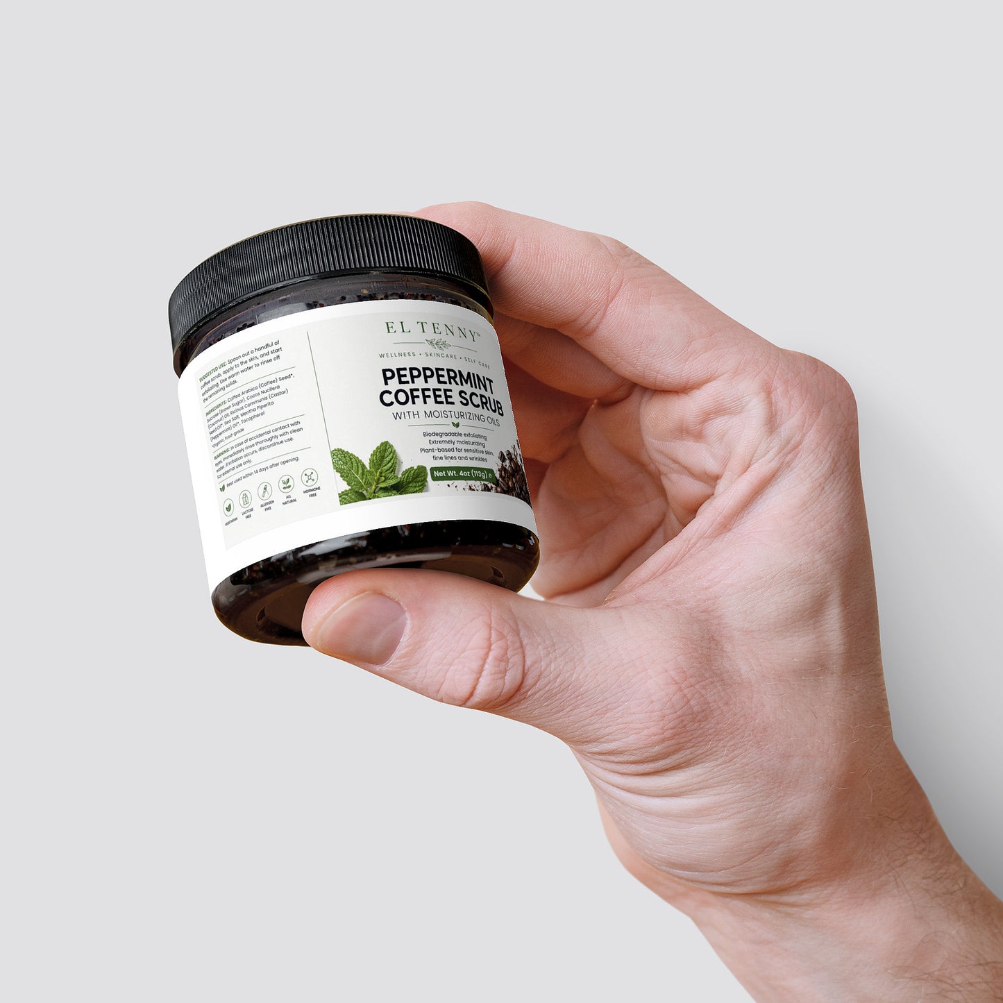 El Tenny™ Peppermint Coffee Scrub