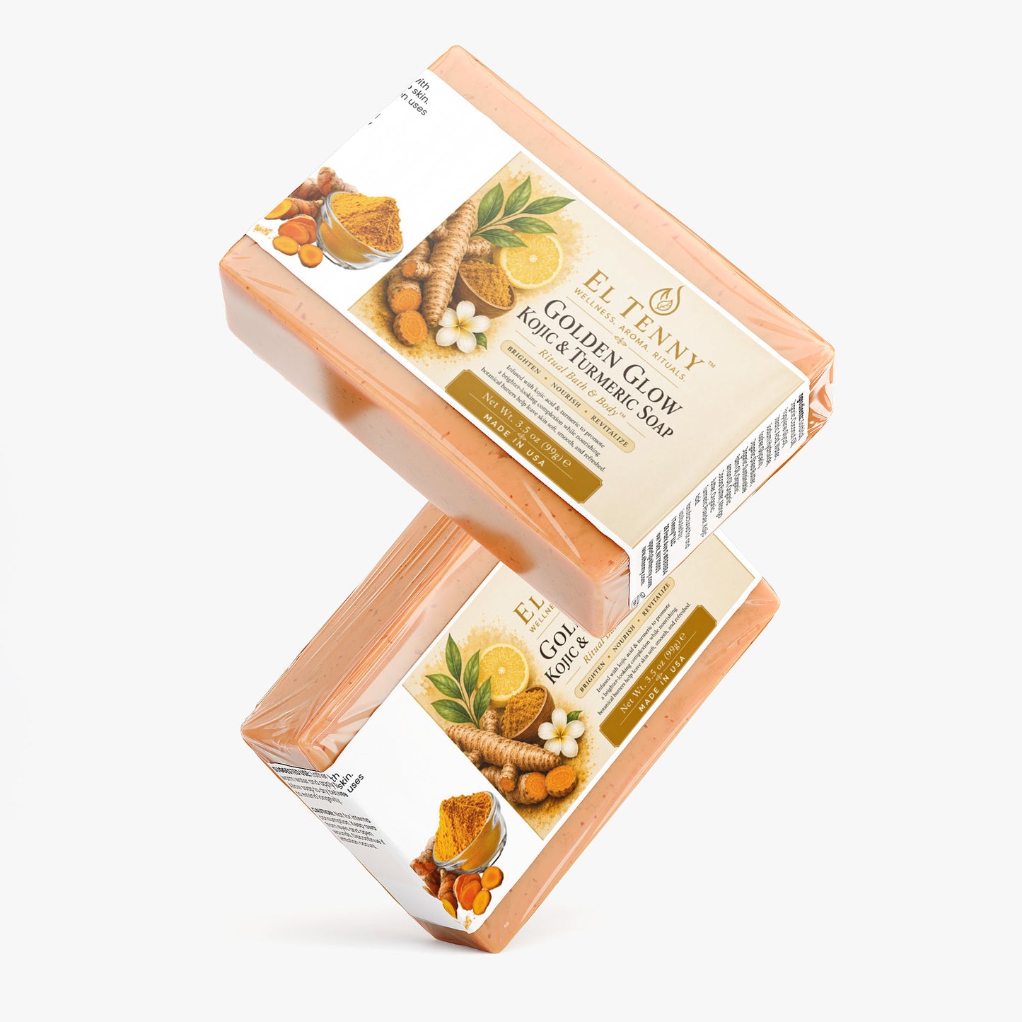 Golden Glow Kojic & Turmeric Soap | Ritual Bath & Body™ by El Tenny™