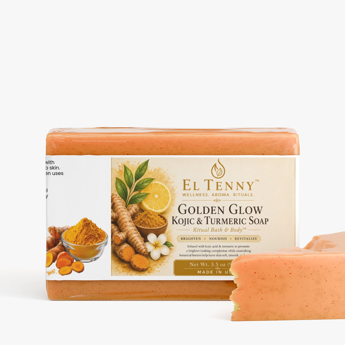 Golden Glow Kojic & Turmeric Soap | Ritual Bath & Body™ by El Tenny™