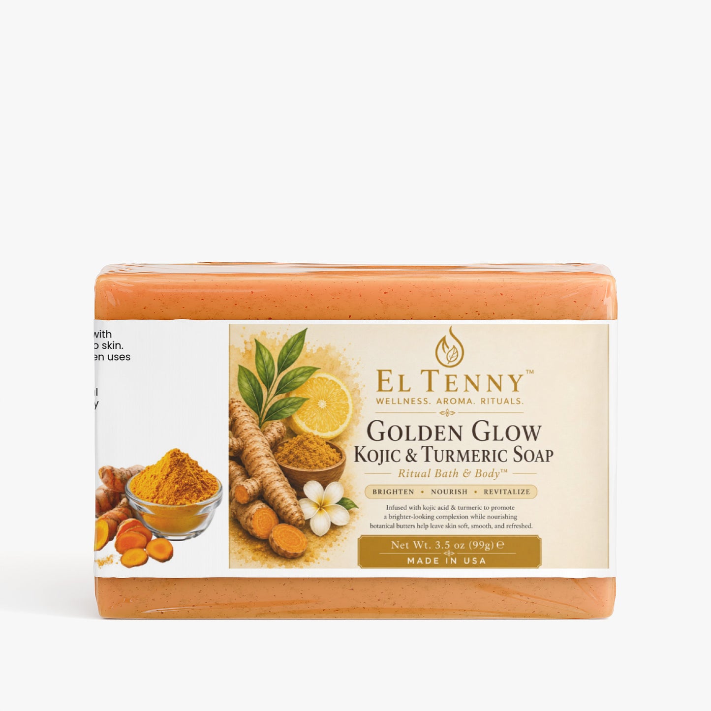 Golden Glow Kojic & Turmeric Soap | Ritual Bath & Body™ by El Tenny™