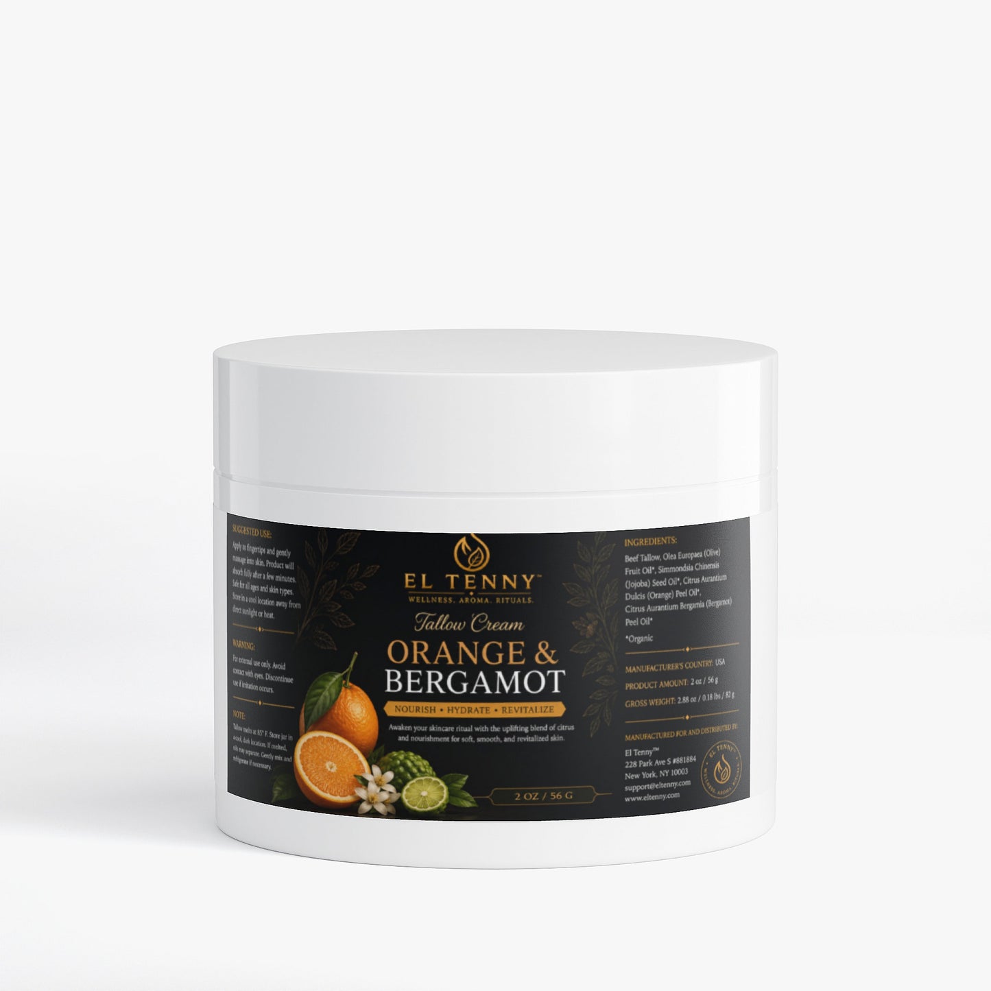 El Tenny™ Tallow Cream Orange & Bergamot