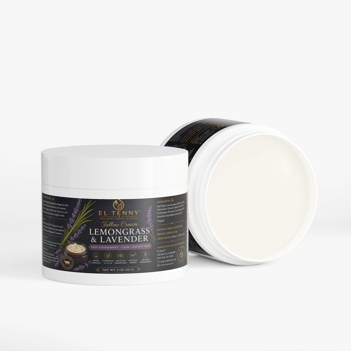 El Tenny™ Tallow Cream – Lemongrass & Lavender