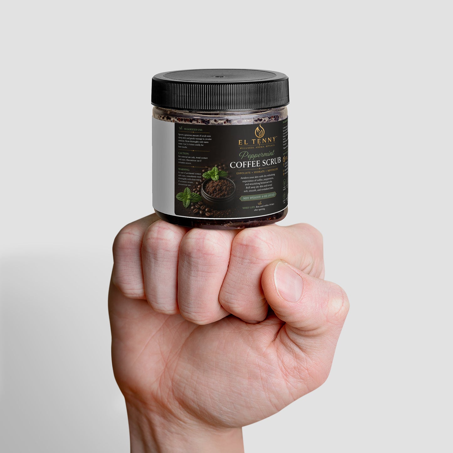 El Tenny™ Peppermint Coffee Scrub