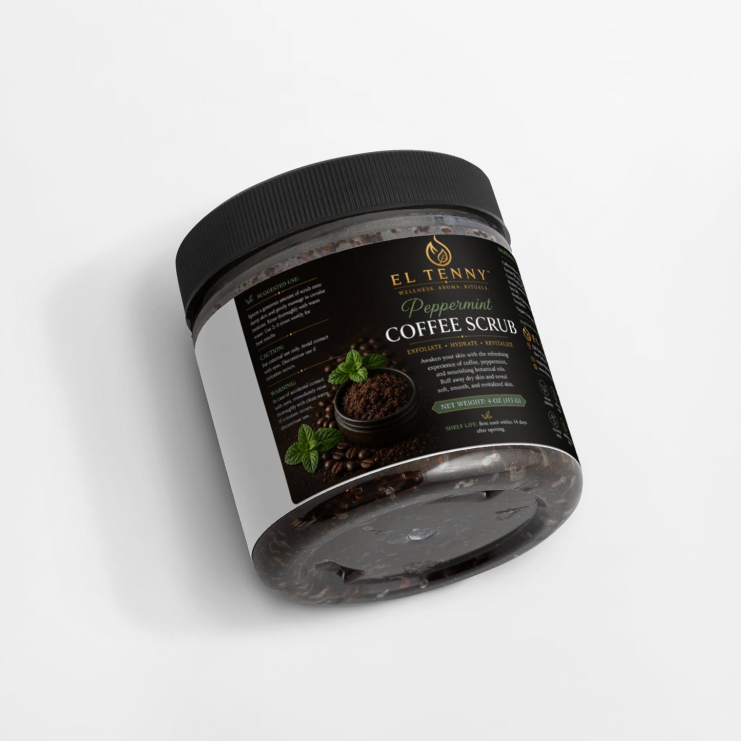 El Tenny™ Peppermint Coffee Scrub