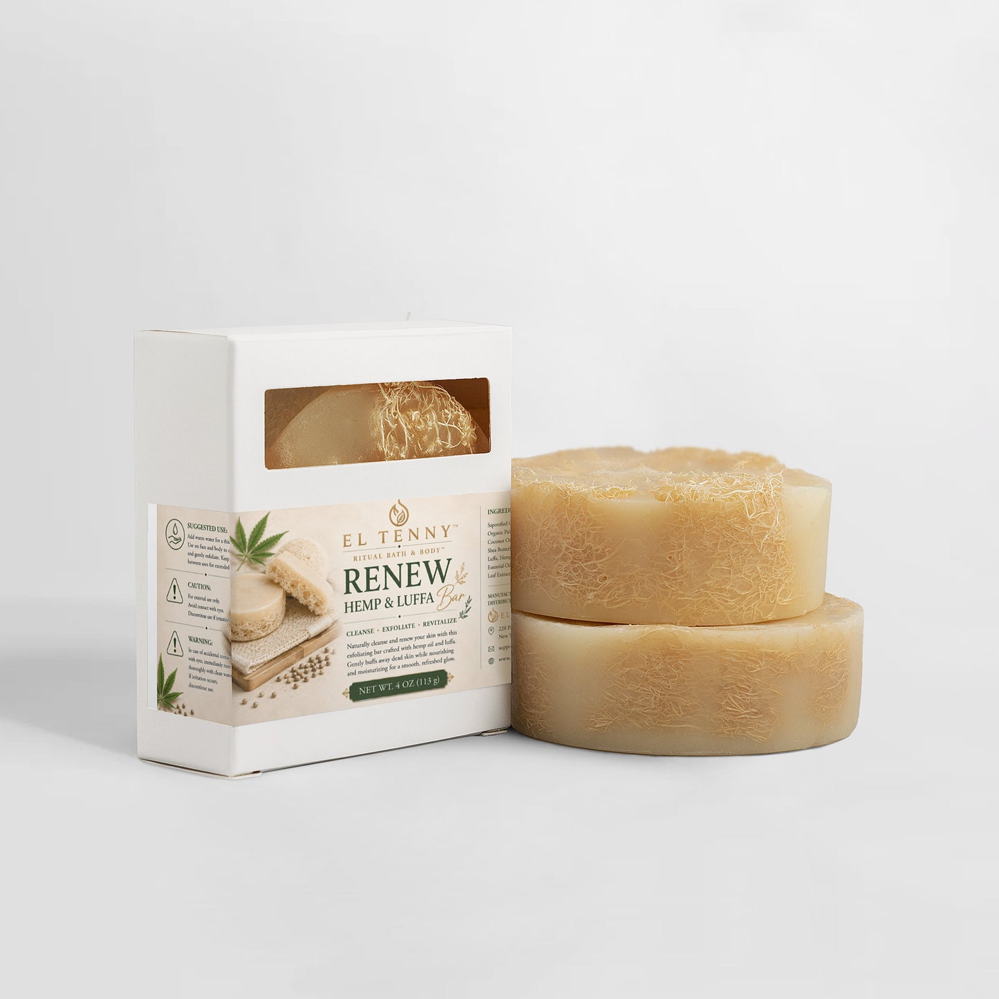 Renew Hemp & Luffa Bar | Ritual Bath & Body™ by El Tenny™