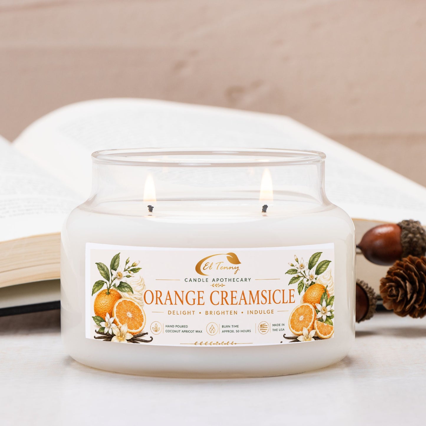 El Tenny™ Orange Creamsicle Apothecary Candle