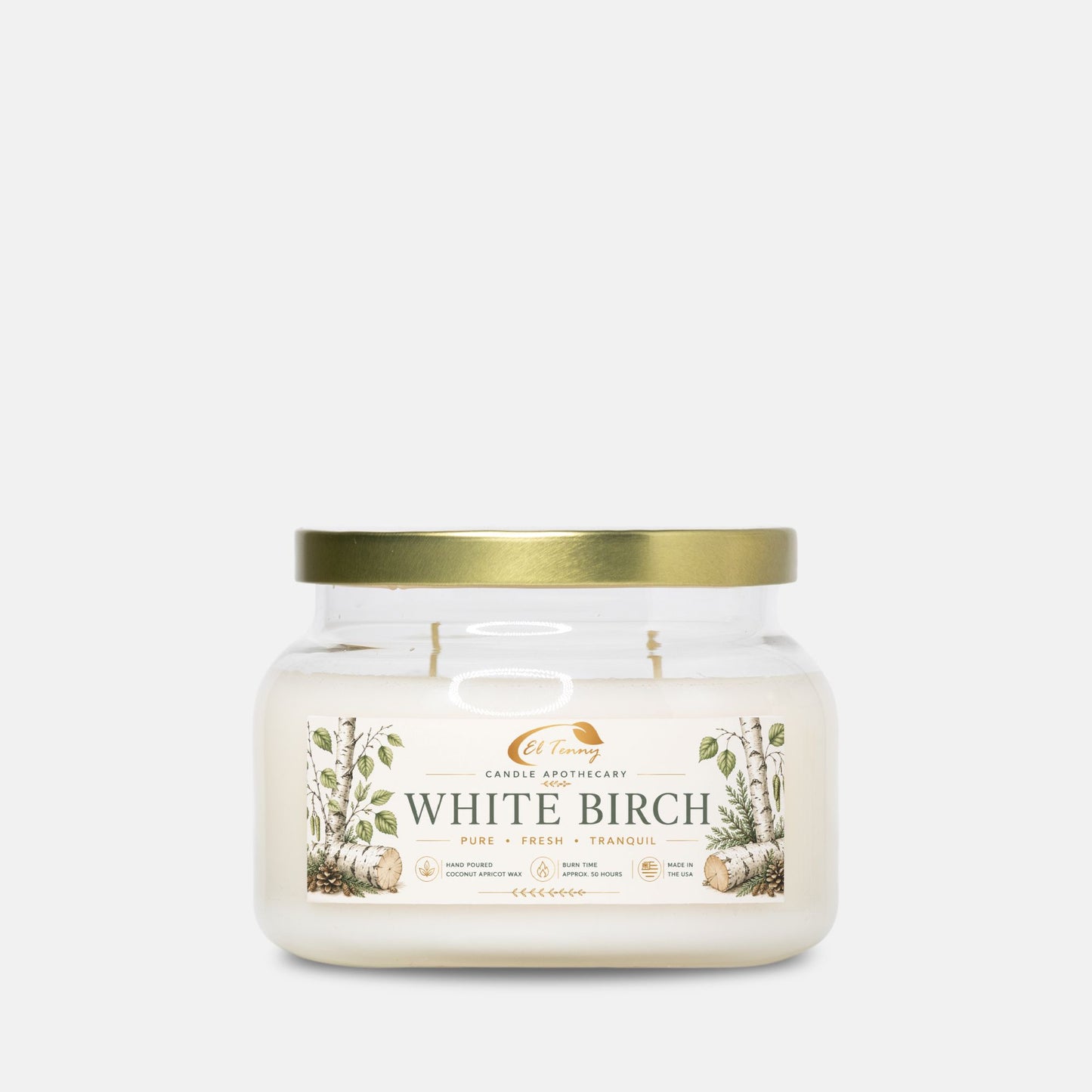 El Tenny™ White Birch Apothecary Candle