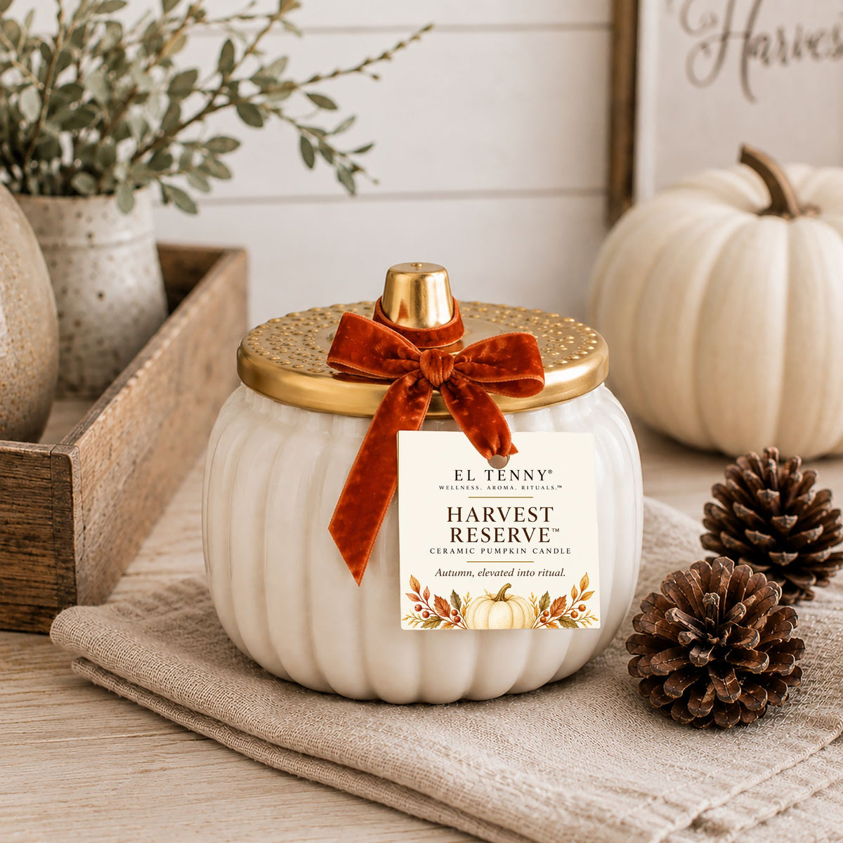 Harvest Reserve™ Ceramic Pumpkin Candle