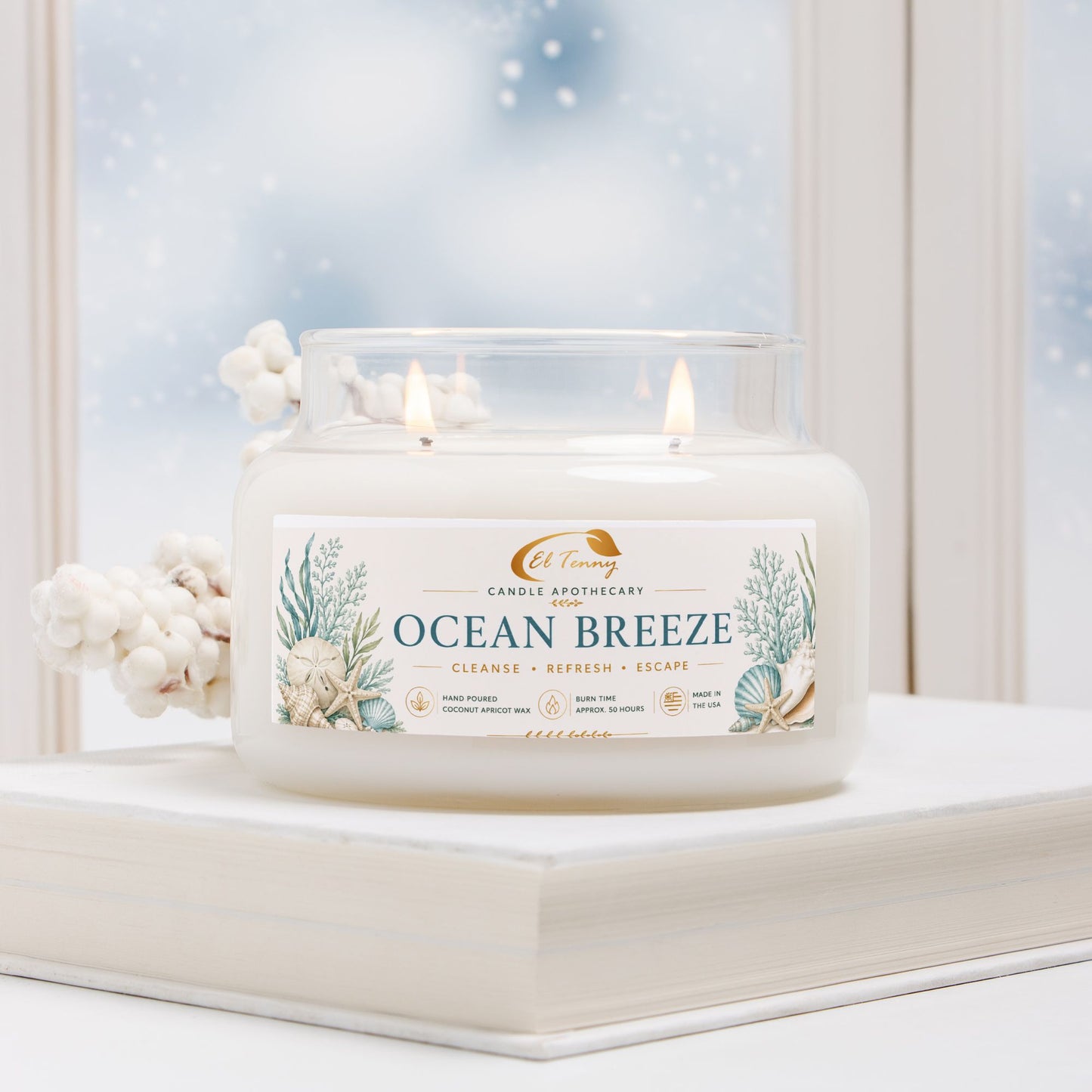 El Tenny™ Ocean Breeze Apothecary Candle