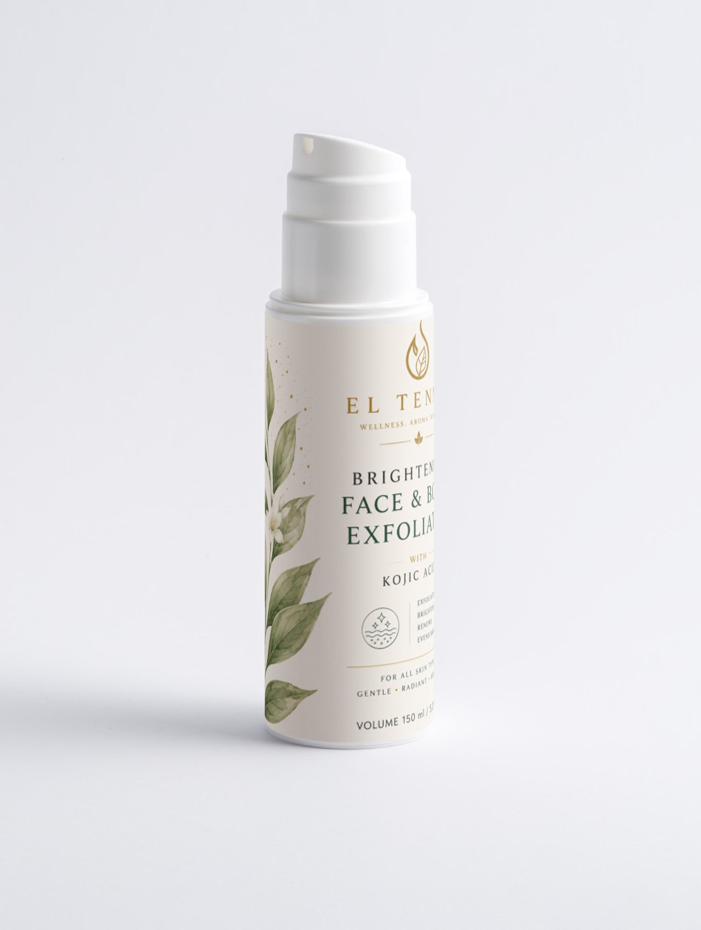 Brightening Face & Body Exfoliator with Kojic Acid
