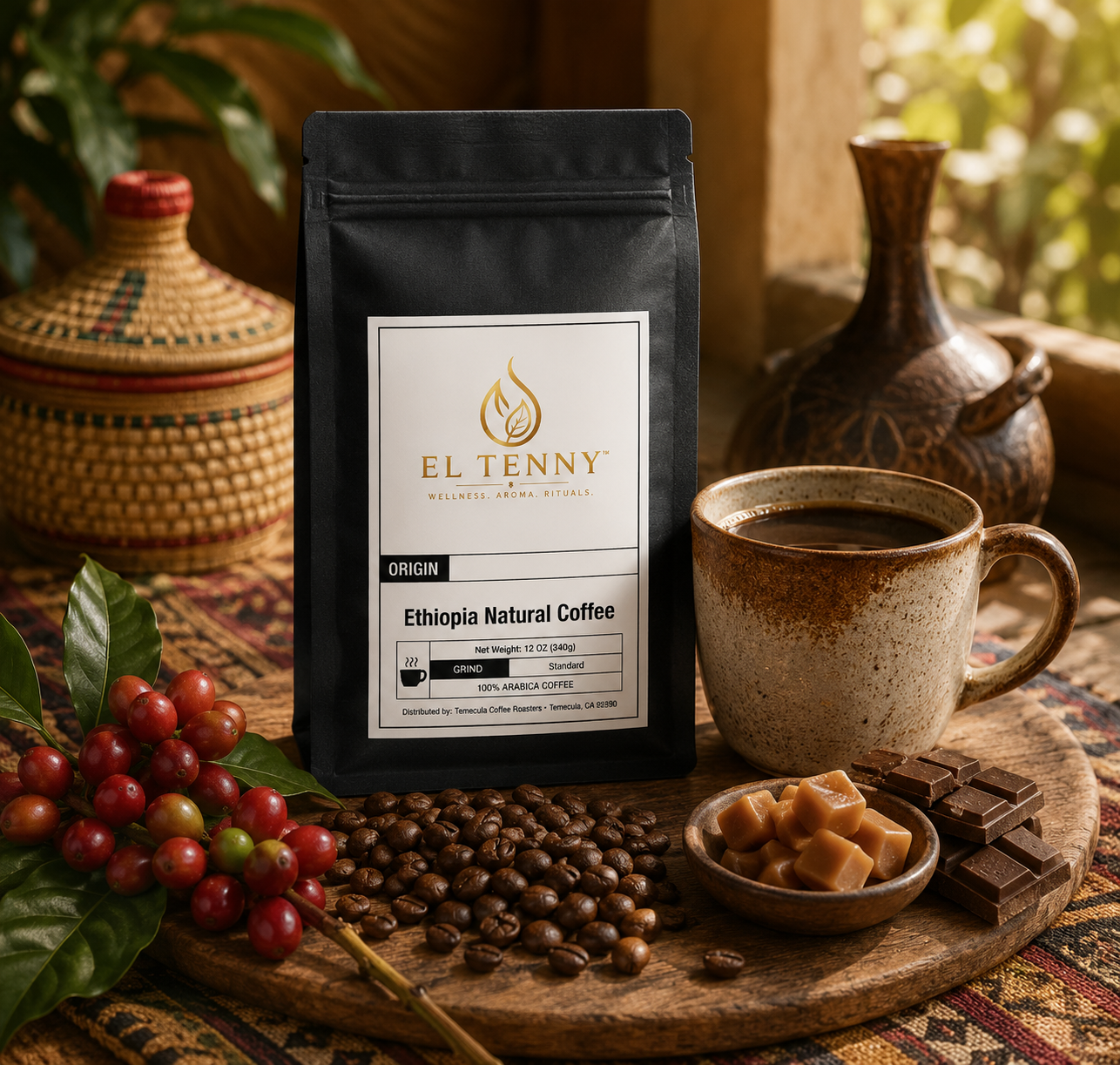 Ethiopia Natural Coffee | Single Origin Ethiopian Coffee | El Tenny