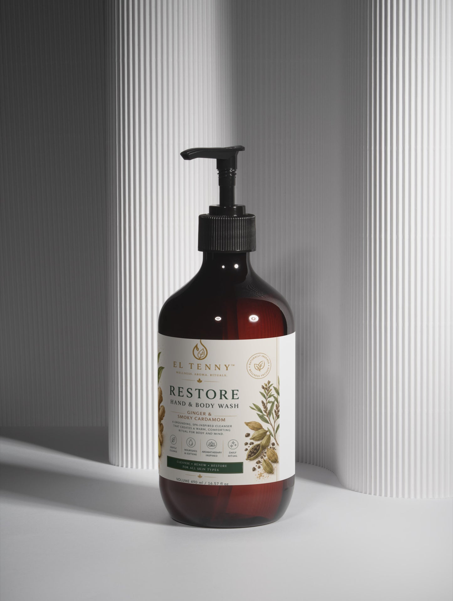 Restore Hand & Body Wash | Ginger & Smoky Cardamom