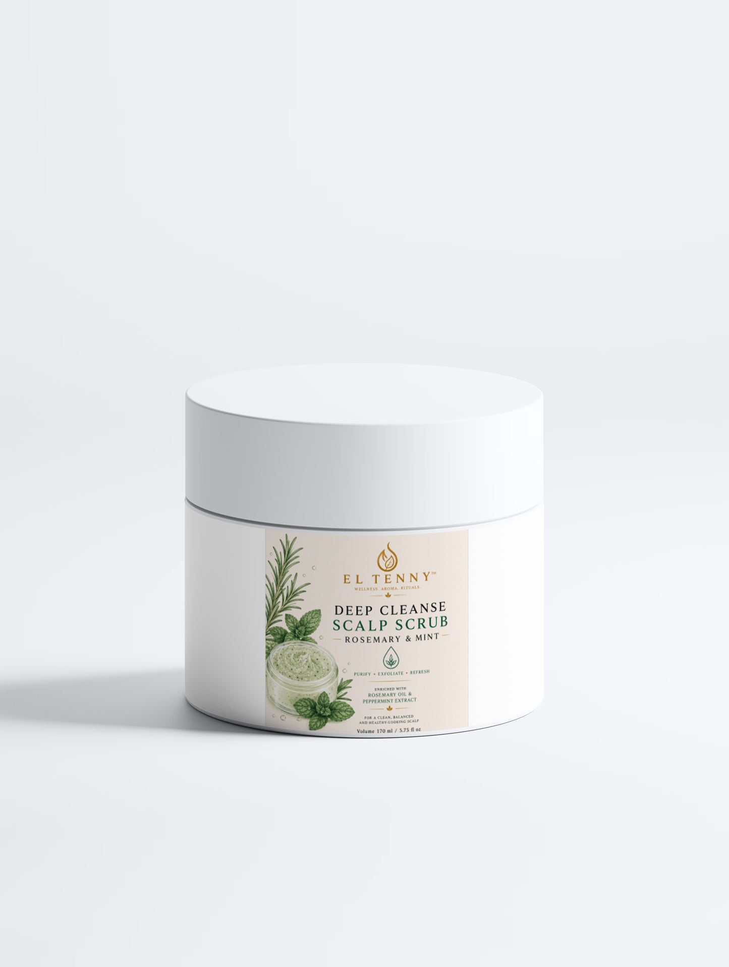 Deep Cleanse Scalp Scrub, Rosemary & Mint