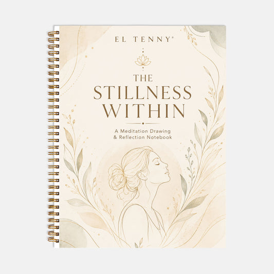 The Stillness Within™ Meditation Drawing & Reflection Notebook ~ Hardcover Spiral, 8.5 × 11