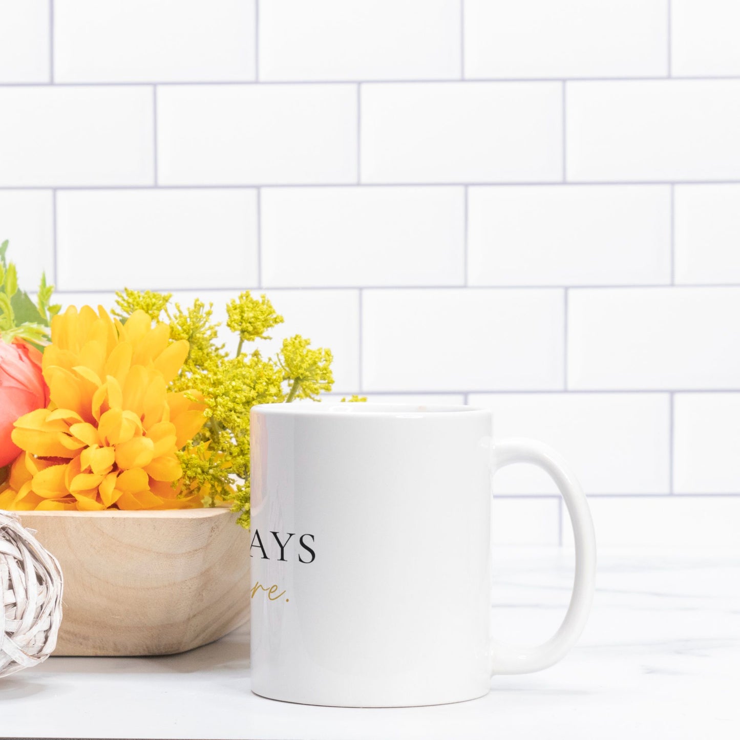 Good Days Start Here.® White Ritual Mug