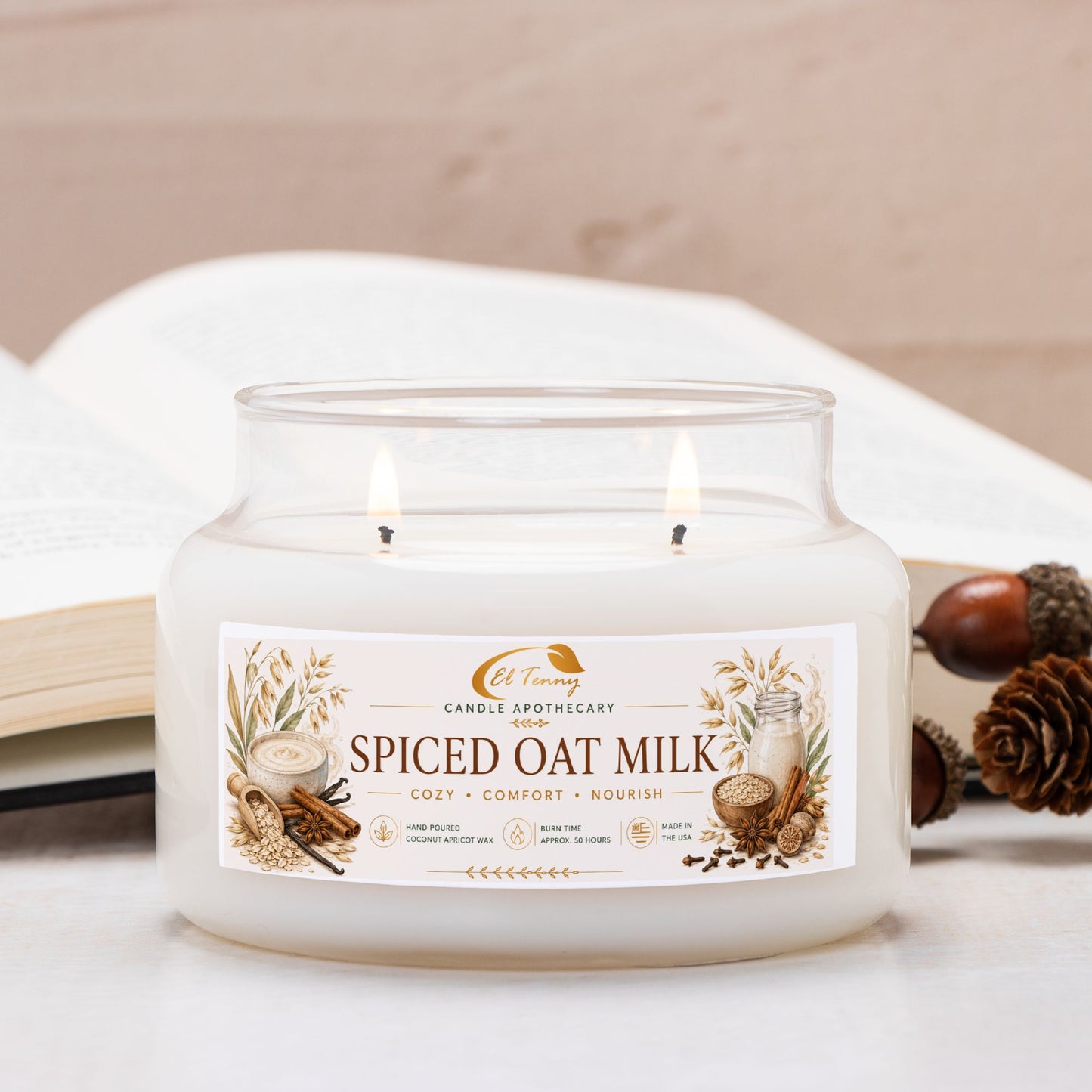 El Tenny™ Spiced Oat Milk Apothecary Candle