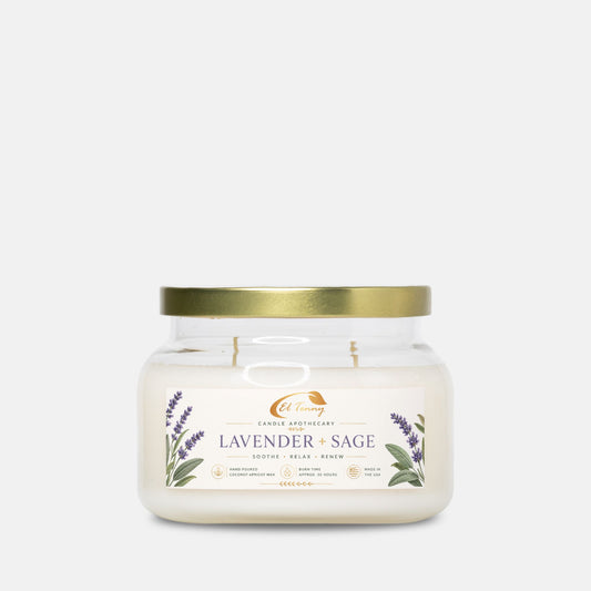 El Tenny™ Lavender + Sage Apothecary Candle