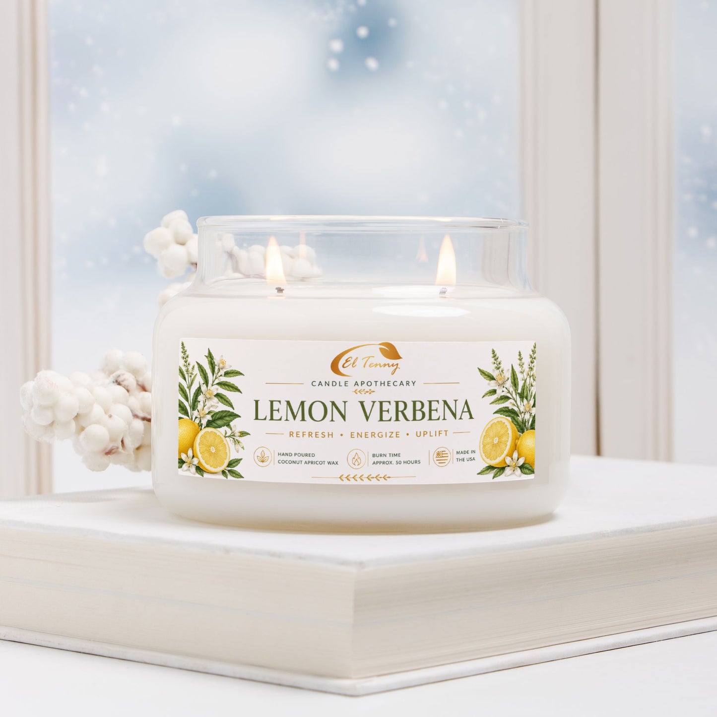 El Tenny™ Lemon Verbena Apothecary Candle