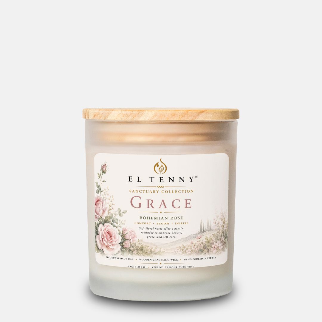 El Tenny™ Sanctuary Collection – Grace™ Bohemian Rose Candle