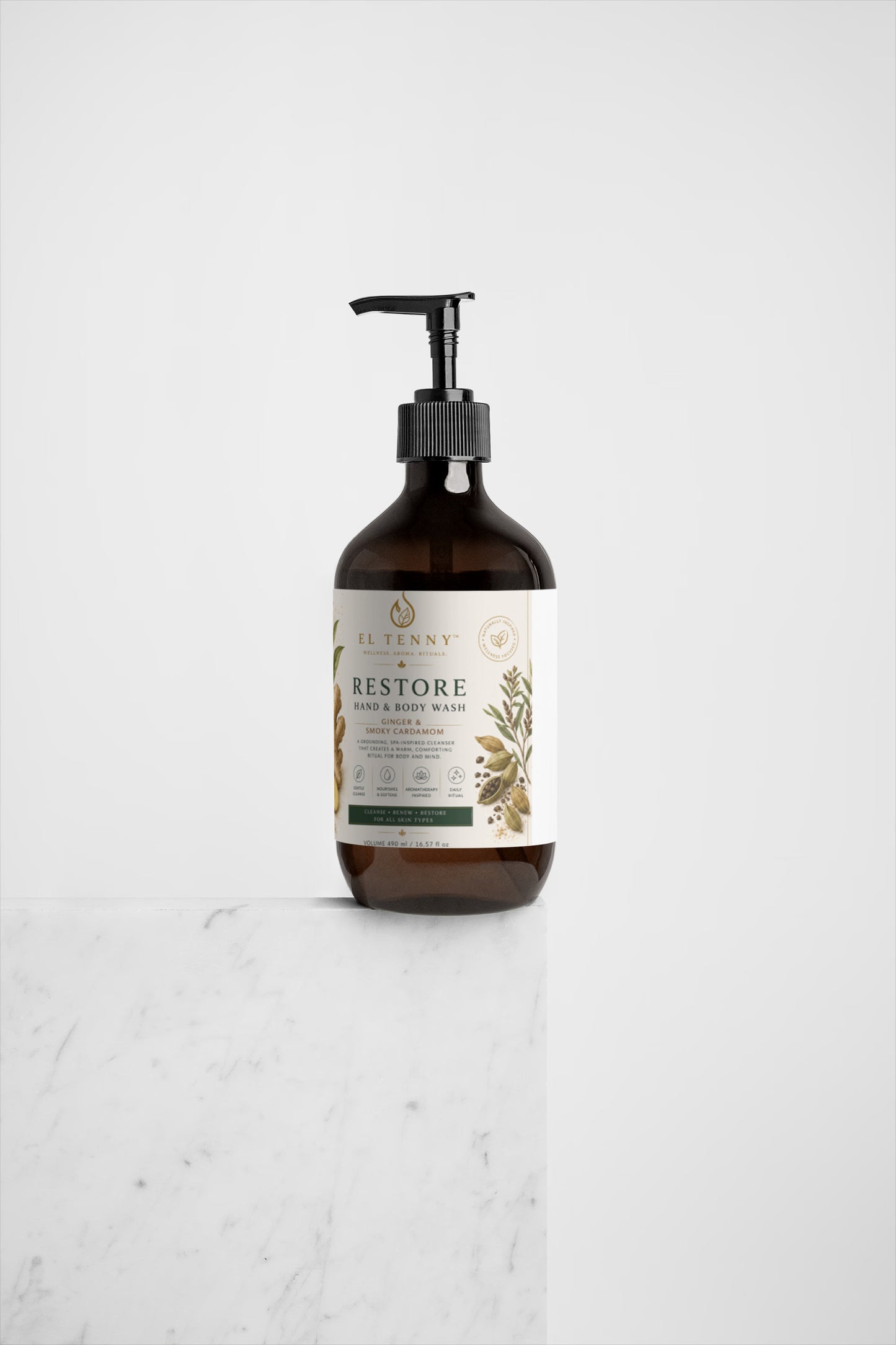 Restore Hand & Body Wash | Ginger & Smoky Cardamom