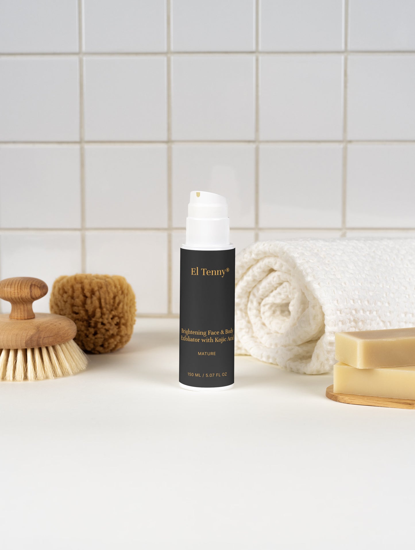 Brightening Face & Body Exfoliator with Kojic Acid